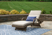Beachcroft Outdoor Chaise Lounge with Cushion - Theo's Factory Direct Mattress & Furniture (Columbus, OH)