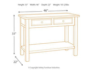 Bolanburg Sofa/Console Table - Theo's Factory Direct Mattress & Furniture (Columbus, OH)