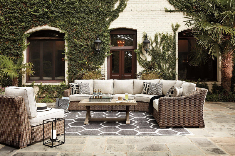 Beachcroft Outdoor Seating Set - Theo's Factory Direct Mattress & Furniture (Columbus, OH)