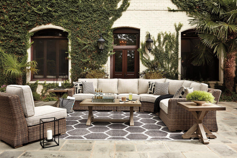 Beachcroft Outdoor Seating Set - Theo's Factory Direct Mattress & Furniture (Columbus, OH)