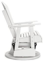 Hyland wave Outdoor Swivel Glider Chair - Theo's Factory Direct Mattress & Furniture (Columbus, OH)