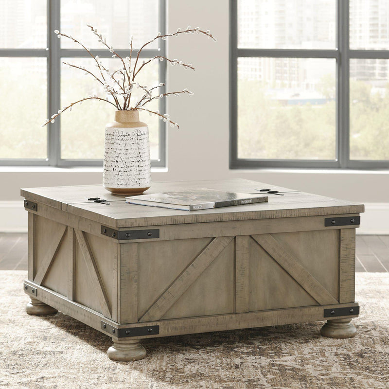 Aldwin Coffee Table With Storage - Theo's Factory Direct Mattress & Furniture (Columbus, OH)