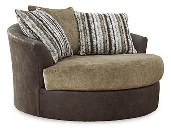 Alesbury Oversized Swivel Accent Chair - Theo's Factory Direct Mattress & Furniture (Columbus, OH)
