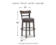 Caitbrook Bar Height Bar Stool - Theo's Factory Direct Mattress & Furniture (Columbus, OH)