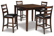 Coviar Counter Height Dining Table and Bar Stools (Set of 5) - Theo's Factory Direct Mattress & Furniture (Columbus, OH)