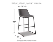 Centiar Pub Height Bar Stool - Theo's Factory Direct Mattress & Furniture (Columbus, OH)