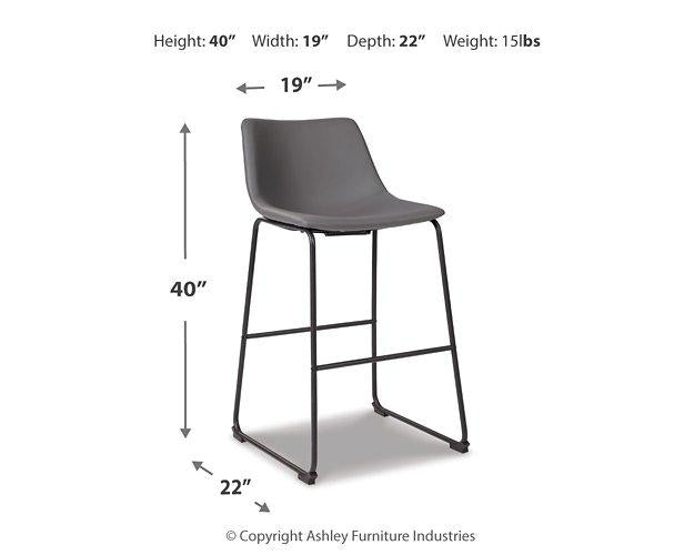 Centiar Pub Height Bar Stool - Theo's Factory Direct Mattress & Furniture (Columbus, OH)