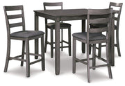 Bridson Counter Height Dining Table and Bar Stools (Set of 5) - Theo's Factory Direct Mattress & Furniture (Columbus, OH)