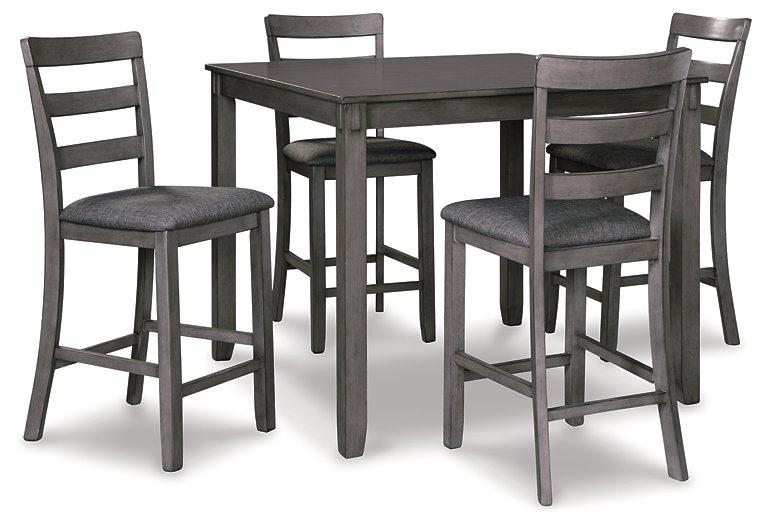 Bridson Counter Height Dining Table and Bar Stools (Set of 5) - Theo's Factory Direct Mattress & Furniture (Columbus, OH)