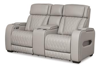 Boyington Power Reclining Loveseat with Console - Theo's Factory Direct Mattress & Furniture (Columbus, OH)
