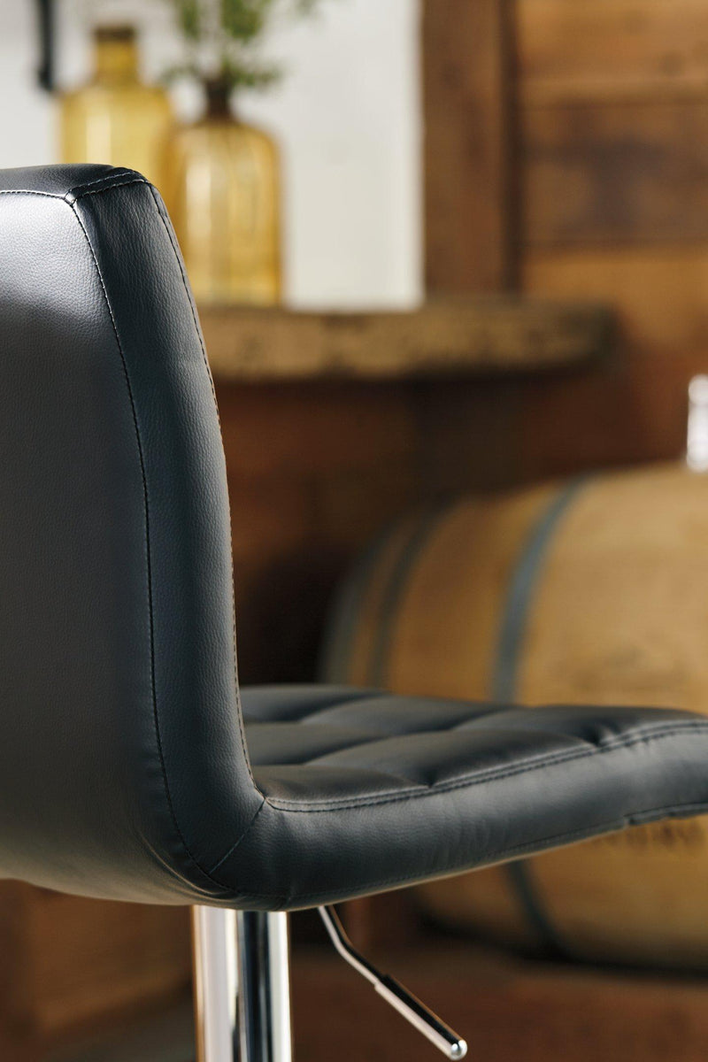 Bellatier Adjustable Height Bar Stool - Theo's Factory Direct Mattress & Furniture (Columbus, OH)