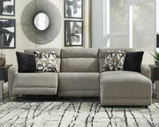 Colleyville Power Reclining Sectional with Chaise - Theo's Factory Direct Mattress & Furniture (Columbus, OH)