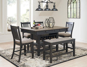 Tyler Creek Counter Height Dining Set - Theo's Factory Direct Mattress & Furniture (Columbus, OH)