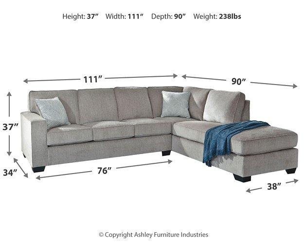 Altari Sectional with Chaise - Theo's Factory Direct Mattress & Furniture (Columbus, OH)