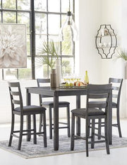Bridson Counter Height Dining Table and Bar Stools (Set of 5) - Theo's Factory Direct Mattress & Furniture (Columbus, OH)