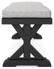 Beachcroft Outdoor Bench with Cushion - Theo's Factory Direct Mattress & Furniture (Columbus, OH)