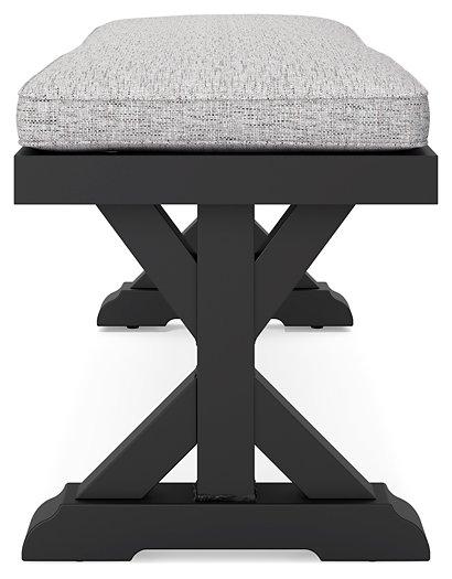 Beachcroft Outdoor Bench with Cushion - Theo's Factory Direct Mattress & Furniture (Columbus, OH)