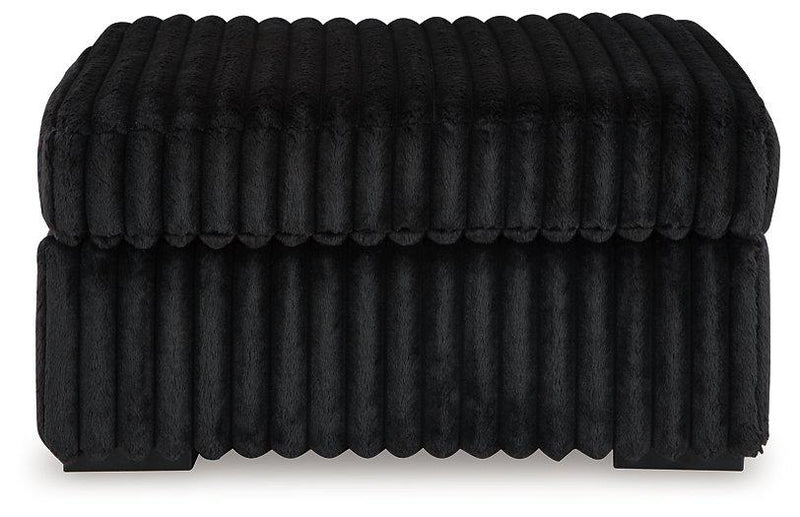 Midnight-Madness Oversized Accent Ottoman - Theo's Factory Direct Mattress & Furniture (Columbus, OH)