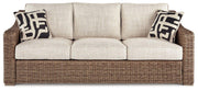 Beachcroft Outdoor Sofa with Cushion - Theo's Factory Direct Mattress & Furniture (Columbus, OH)