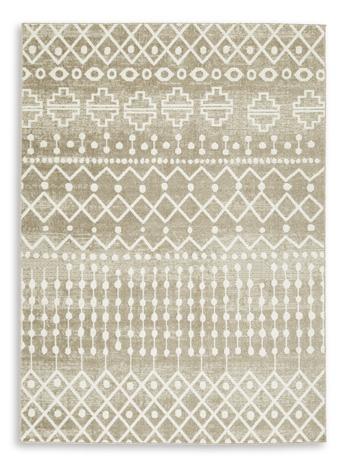 Bunchly 4'11" x 7'2" Washable Rug - Theo's Factory Direct Mattress & Furniture (Columbus, OH)