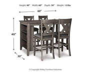 Caitbrook Counter Height Dining Set - Theo's Factory Direct Mattress & Furniture (Columbus, OH)