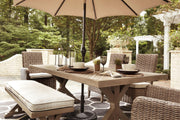 Beachcroft Outdoor Dining Table - Theo's Factory Direct Mattress & Furniture (Columbus, OH)