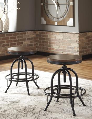 Valebeck Counter Height Bar Stool - Theo's Factory Direct Mattress & Furniture (Columbus, OH)