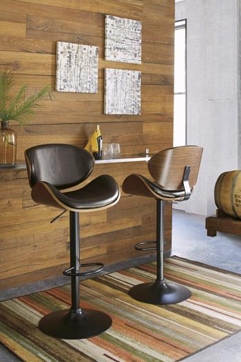 Bellatier Adjustable Height Bar Stool - Theo's Factory Direct Mattress & Furniture (Columbus, OH)