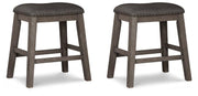 Caitbrook Counter Height Upholstered Bar Stool - Theo's Factory Direct Mattress & Furniture (Columbus, OH)