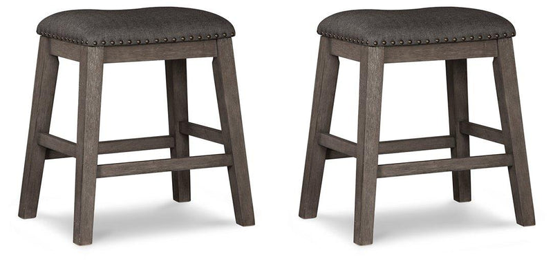 Caitbrook Counter Height Upholstered Bar Stool - Theo's Factory Direct Mattress & Furniture (Columbus, OH)