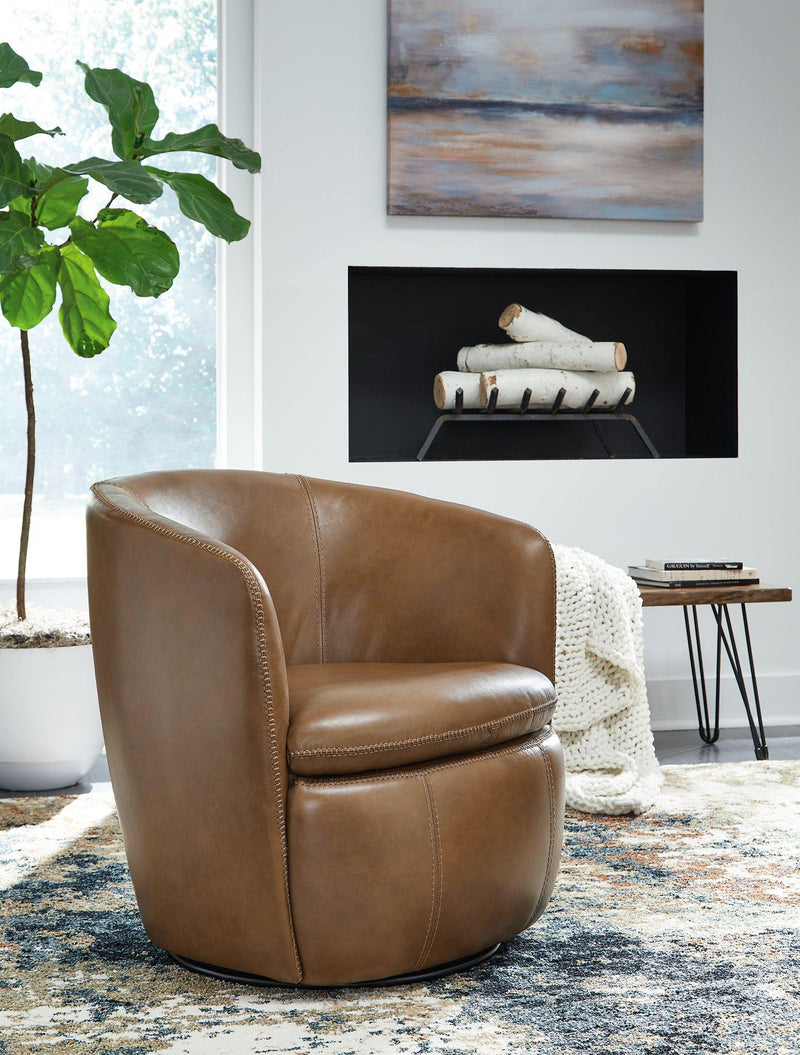 Kierreys Swivel Accent Chair - Theo's Factory Direct Mattress & Furniture (Columbus, OH)