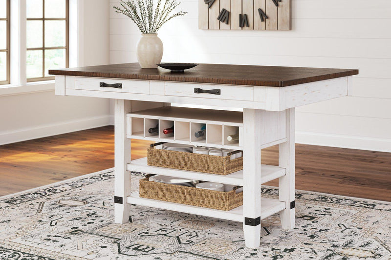 Valebeck Counter Height Dining Table - Theo's Factory Direct Mattress & Furniture (Columbus, OH)