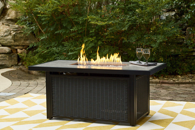 Beachcroft Outdoor Fire Pit Table - Theo's Factory Direct Mattress & Furniture (Columbus, OH)