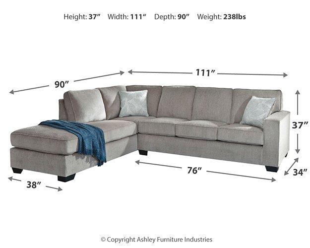 Altari Sectional with Chaise - Theo's Factory Direct Mattress & Furniture (Columbus, OH)