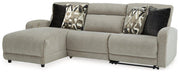 Colleyville Power Reclining Sectional with Chaise - Theo's Factory Direct Mattress & Furniture (Columbus, OH)