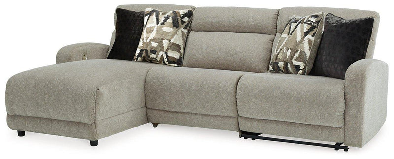 Colleyville Power Reclining Sectional with Chaise - Theo's Factory Direct Mattress & Furniture (Columbus, OH)