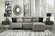 Colleyville Power Reclining Sectional with Chaise - Theo's Factory Direct Mattress & Furniture (Columbus, OH)