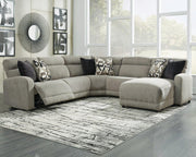 Colleyville Power Reclining Sectional with Chaise - Theo's Factory Direct Mattress & Furniture (Columbus, OH)