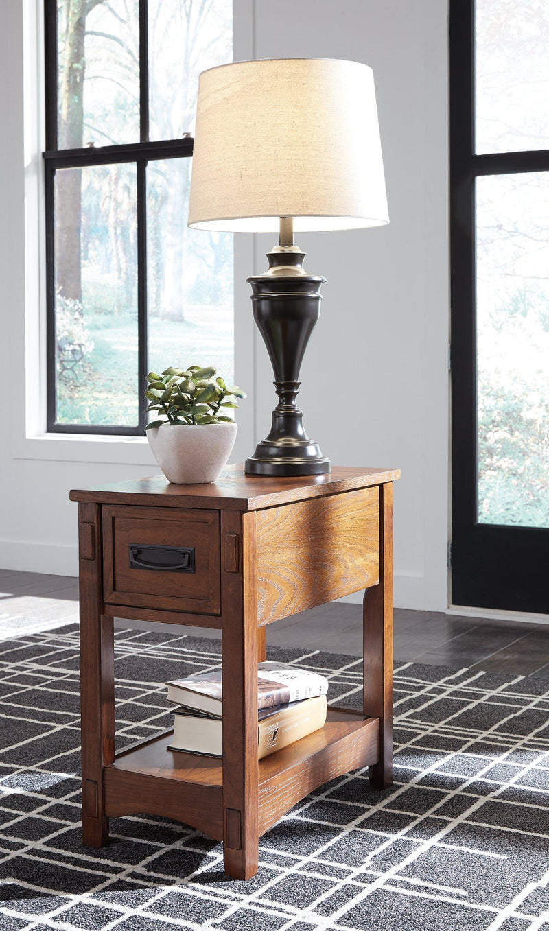 Breegin Chairside End Table - Theo's Factory Direct Mattress & Furniture (Columbus, OH)