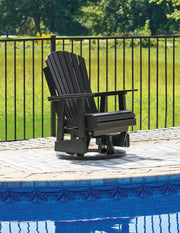 Hyland wave Outdoor Swivel Glider Chair - Theo's Factory Direct Mattress & Furniture (Columbus, OH)