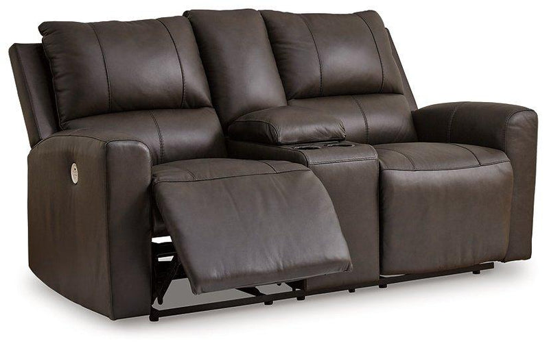 Boxmere Power Reclining Loveseat with Console - Theo's Factory Direct Mattress & Furniture (Columbus, OH)