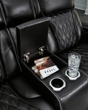 Boyington Power Reclining Loveseat with Console - Theo's Factory Direct Mattress & Furniture (Columbus, OH)