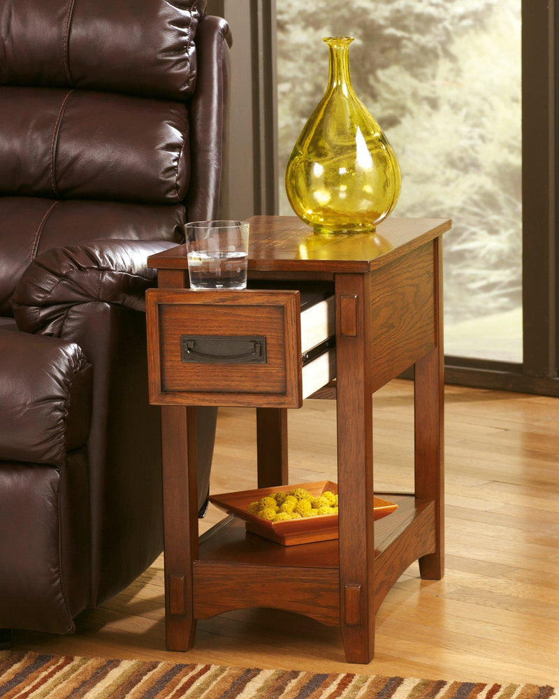 Breegin Chairside End Table - Theo's Factory Direct Mattress & Furniture (Columbus, OH)