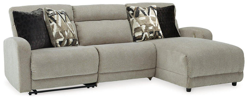 Colleyville Power Reclining Sectional with Chaise - Theo's Factory Direct Mattress & Furniture (Columbus, OH)