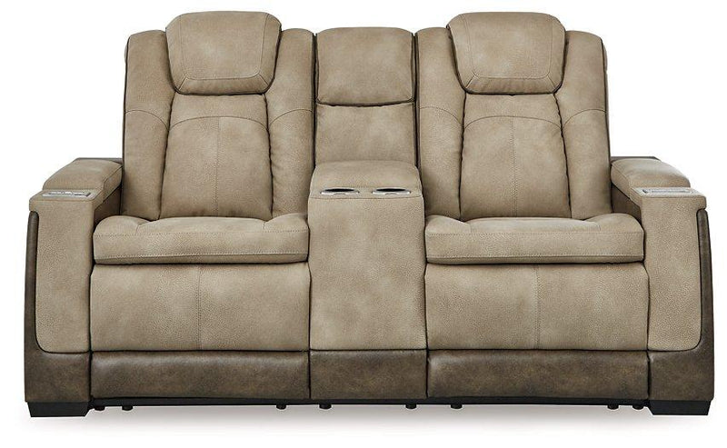 Next-Gen DuraPella Power Reclining Loveseat with Console - Theo's Factory Direct Mattress & Furniture (Columbus, OH)