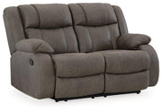 First Base Reclining Loveseat - Theo's Factory Direct Mattress & Furniture (Columbus, OH)