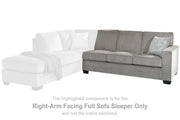 Altari Sleeper Sectional with Chaise - Theo's Factory Direct Mattress & Furniture (Columbus, OH)