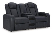 Fyne-Dyme Power Reclining Loveseat with Console - Theo's Factory Direct Mattress & Furniture (Columbus, OH)