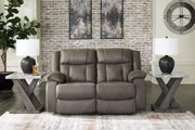 First Base Reclining Loveseat - Theo's Factory Direct Mattress & Furniture (Columbus, OH)