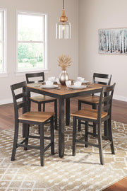 Gesthaven Counter Height Dining Table and 4 Barstools (Set of 5) - Theo's Factory Direct Mattress & Furniture (Columbus, OH)